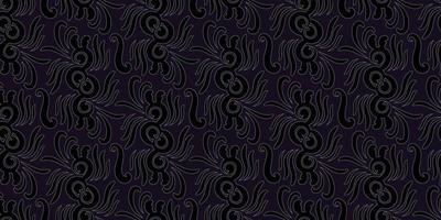 Abstract floral batik from Indonesia seamless pattern. Find fill pattern on swatches vector