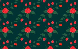 Symmetrical red rose pattern. Love iconic seamless pattern. For valentine season. Find fill pattern on swatches vector