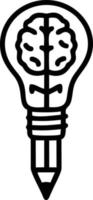 Idea solution icon symbol vector image. Illustration of the creative innovation concept design. EPS 10