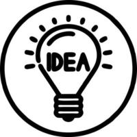 Idea solution icon symbol vector image. Illustration of the creative innovation concept design. EPS 10