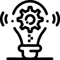 Idea solution icon symbol vector image. Illustration of the creative innovation concept design. EPS 10