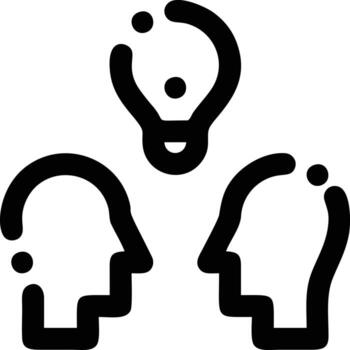 Idea solution icon symbol vector image. Illustration of the creative innovation concept design. EPS 10