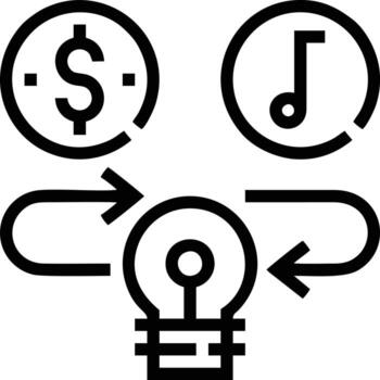 Idea solution icon symbol vector image. Illustration of the creative innovation concept design. EPS 10