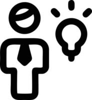 Idea solution icon symbol vector image. Illustration of the creative innovation concept design. EPS 10