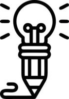 Idea solution icon symbol vector image. Illustration of the creative innovation concept design. EPS 10