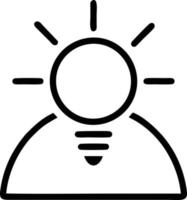 Idea solution icon symbol vector image. Illustration of the creative innovation concept design. EPS 10