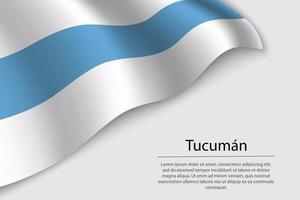 Waviing flag of Tucuman vector