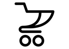 Shopping cart logo icon design template isolated vector