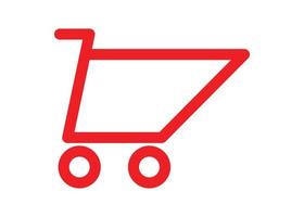 Shopping cart logo icon design template isolated vector