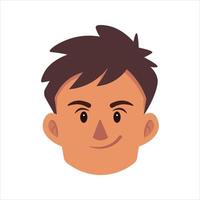 Face Profile Images, Vector illustration in flat style