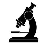 Microscope Icon, Laboratory Magnification Instrument. Simple element illustration from Education concept vector