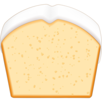 lemon loaf pound cake png