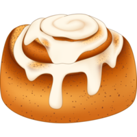 delicious bakery bread cinnamon roll png