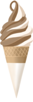 suave servir hielo crema dulce helado png