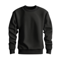 Black sweatshirt isolated. cut out png
