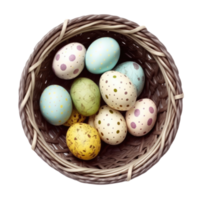 Cute Easter Eggs Isolated. png