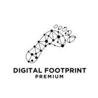 Digital Footprint logo icon design illustration vector