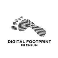 Digital Footprint logo icon design illustration vector