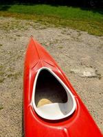 rojo kayac barco foto