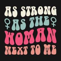 De las mujeres día feminista vector camiseta diseño