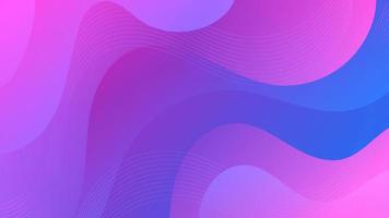 Abstract Gradient blue purple liquid Wave Background vector