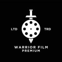 Film warrior logo icon design vector