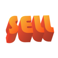 3d word sell png