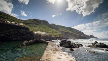 il carbone Azul naturale piscine nel la palma, canarino isole video