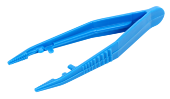 blue plastic forceps isolated png