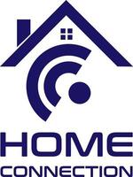 modern smart home logo, vector