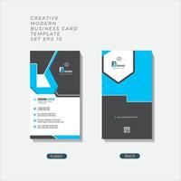 Modern Creative and Clean Business Card Template.   styles card vector illustration eps 10.