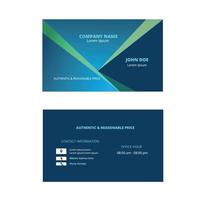Abstract corporate business identity card design template vector