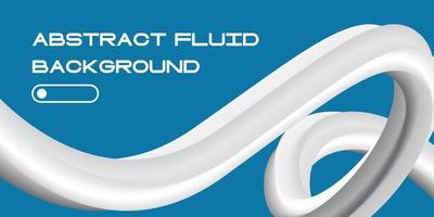 Abstract Fluid Background White Blue vector