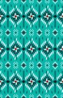 Aztec fabric pattern seamless. vector geometric pattern green mint color design.