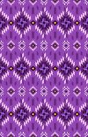Aztec fabric pattern seamless. vector geometric pattern purple color design.