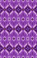 Aztec fabric pattern seamless. vector geometric pattern purple color design.