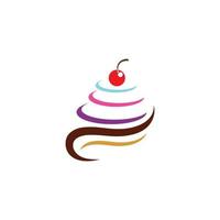 Cake sign icon vector illustration design template