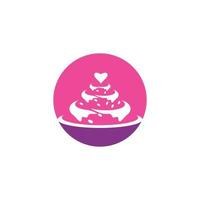 Cake sign icon vector illustration design template