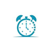 clock icon vector flat illustration