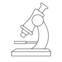 Microscope Icon, Laboratory Magnification Instrument. Simple element illustration from Education concept vector