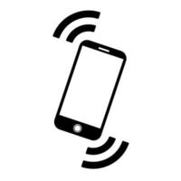 Smart phone ringing or vibrating. Simple icon for app web and messenger vector