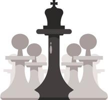 Chess Pieces, Vector Clip Art, Isolated On Transparent Background.