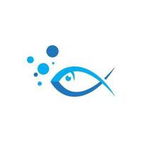 Fish logo template vector