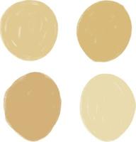 abstract spots with streaks of wheat color. Beige spots are round. vector