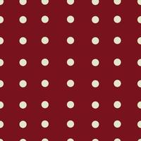 Seamless pattern polka dot. Red background with white polka dots. The Christmas Pattern. vector