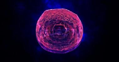 esfera azul redonda abstracta burbuja de jabón iridiscente líquida futurista, fondo abstracto. video 4k, diseño de movimiento foto