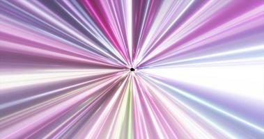 Abstract glowing space tunnel flying at high speed from bright energy futuristic high-tech lines background photo