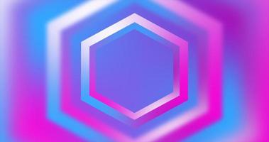 Abstract purple and pink gradient hexagons bright juicy blurred abstract loop background photo