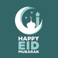 Eid Mubarak Arabic Calligraphy for eid greeting cards design vector design template