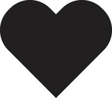 negro romántico corazón icono vector , de moda estilo para matrimonio celebracion